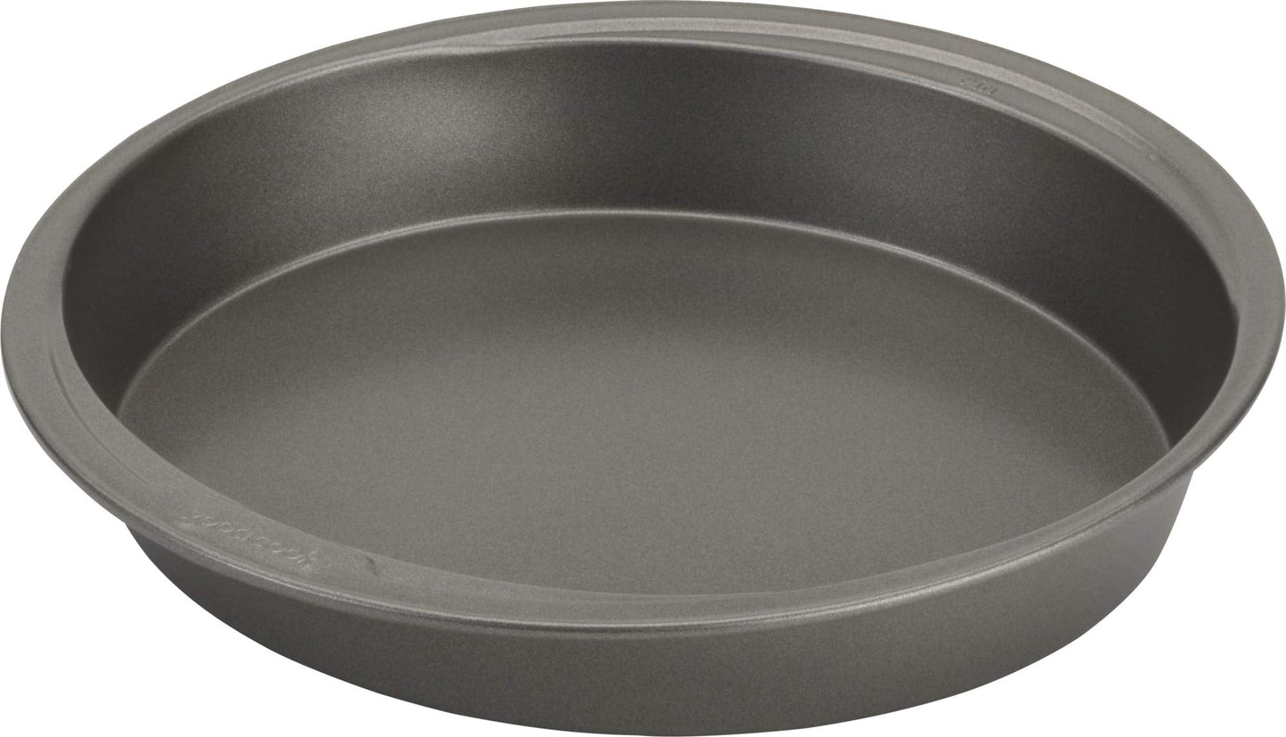 GoodCook Everyday Nonstick Steel Round Cake Pan, 9", Gray