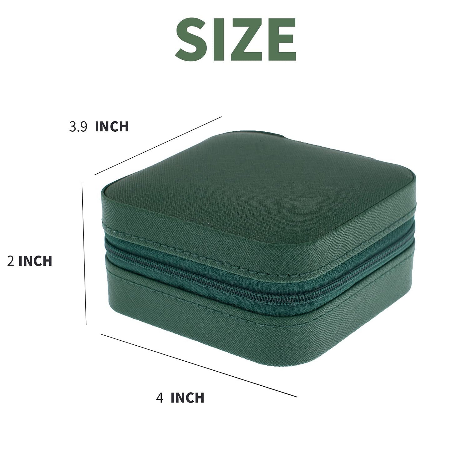 KElofoN Travel Jewelry Case and Organizer with Mirror - Gift for Women and Girls