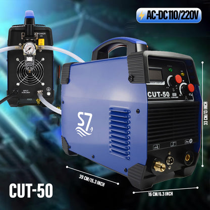 Plasma Cutter,CUT50 55Amp 110V/220V Dual Voltage IGBT Cutting Machine