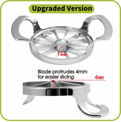 LIIGEMI Apple Slicer,12-Blade Extra Large Apple Corer, Heavy Duty Stainless Steel Apple Cutter and Divider，Easy to Use, Time-Saving.