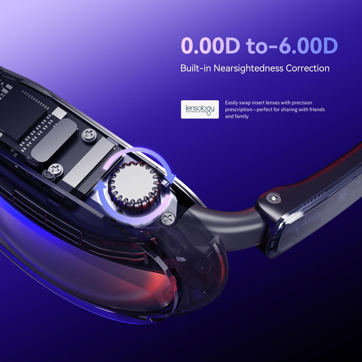 Rokid AR Joy Pack AR Glasses, Smart Glasses Max with Station, 360" Micro-OLED Display, Google Play, Media Streaming, HDCP Support & Cloud Gaming, Console, Android, Windows Compatible