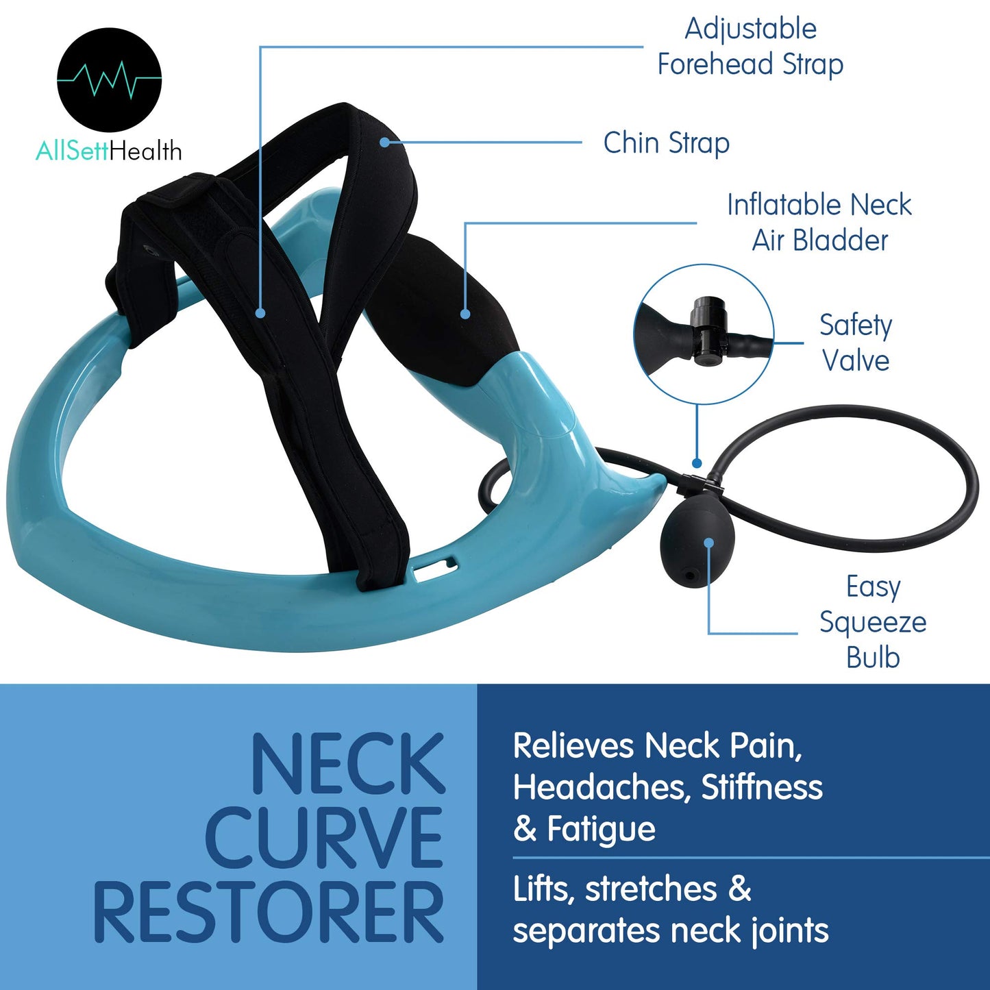 Posture Neck Exercising Cervical Spine Hydrator Pump Relief for Stiffness, Relieves Neck Pain