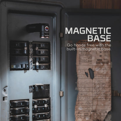 NEBO SWYVEL 1000 Lumen Rechargeable Flashlight | 5 Light Modes, Rotating Swivel Head, Pocket Size Work Light, Magnetic Base & Steel Clip, Water Resistant, Includes Wireless USB Charging Dock