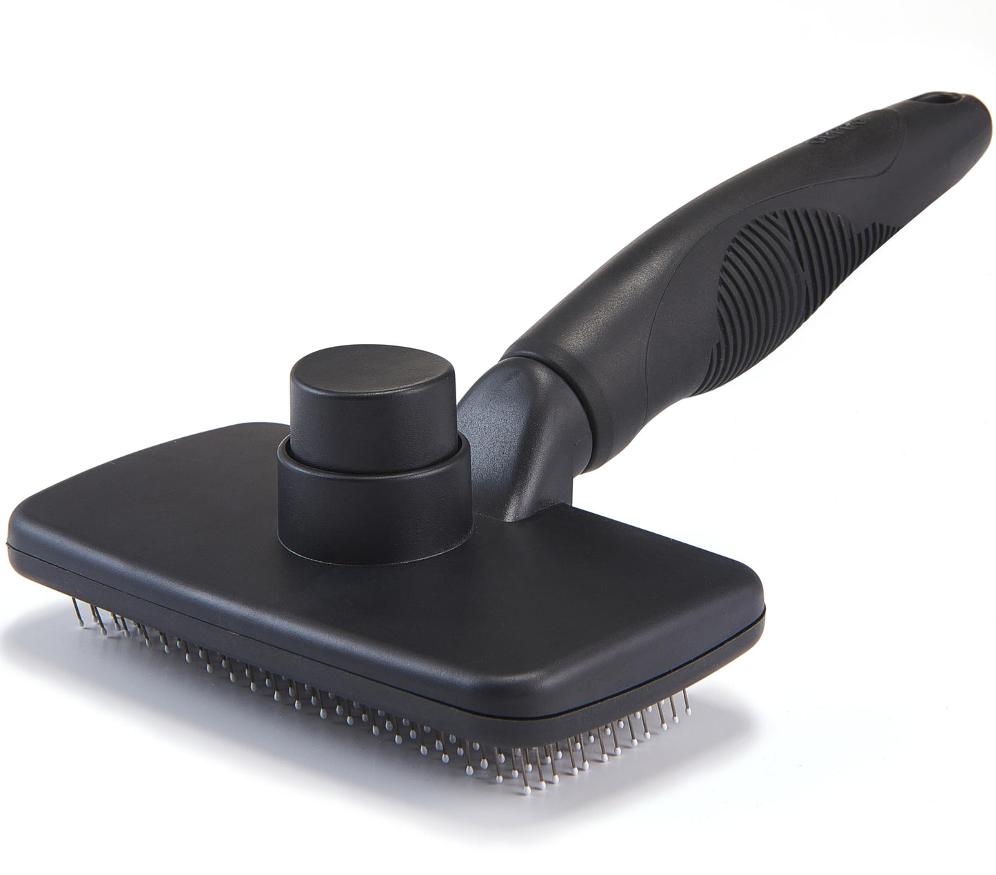 OEFEO Self Cleaning Slicker Brush for Dogs& Cats, Skin Friendly Grooming Brush for Shedding Long&Short Haired Dogs& Cats, Deshedding Pet Supplies Accessories,Black