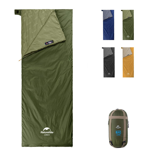 Naturehike Lightweight Compact Sleeping Bag, Envelope Ultralight Backpacking Sleeping Bag Portable, Waterproof, Comfort with Compression Sack for 3 Seasons Camping, Traveling, Hiking
