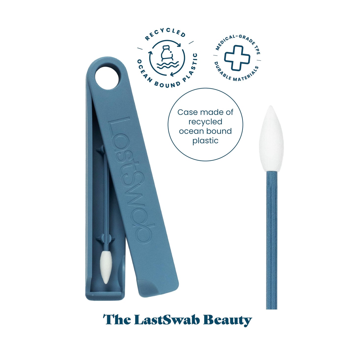 Reusable Cotton Swabs for Gentle and Eco-Friendly Beauty Routines - The Sustainable Alternative to Single-Use Q Tips - Zero Waste and Easy to Clean - Comes with a Convenient Travel Case Holder
