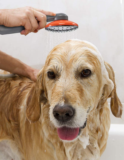 Ivation Portable Camping Shower | Compact Handheld & Hands-Free Rechargeable Outdoor Shower Head & Cleaning System w/ 3.7V Pump, 6-Ft Hose, Bidet Head, Removable Filter, Multiuse Hook & USB Cable