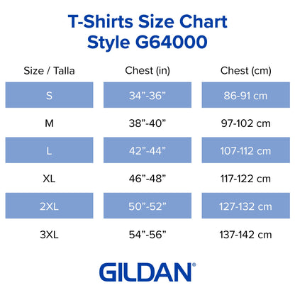 Gildan Softstyle Cotton T-Shirt, Style G64000, Multipack, Daisy (2-Pack), Small