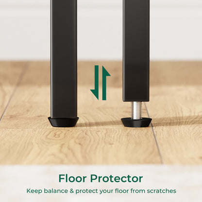 Huuger 47 Inches L Shaped Desk, Computer Desk with Reversible Storage Shelves, for Gaming Corner Home Office Writing Study, Metal Frame, Rustic Brown