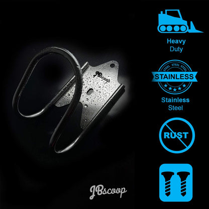 JBscoop Garden Hose Holder, Garden Hose Hanger Wall Mount for Water Hose, Extension Cords, Air Compressor Hose, Heavy Duty & Rust Proof Set of 1