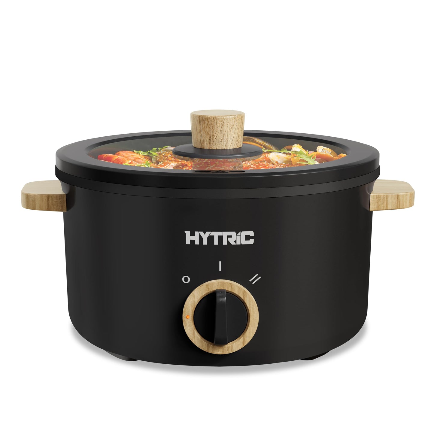 Hytric Hot Pot Electric, 2.5L Portable Electric Pot with Non-Stick Coating, Multi-functional Cooker for Stir Fry, Steak, Noodles, Soup, Portable Ramen Cooker for Dorm and Office, Black