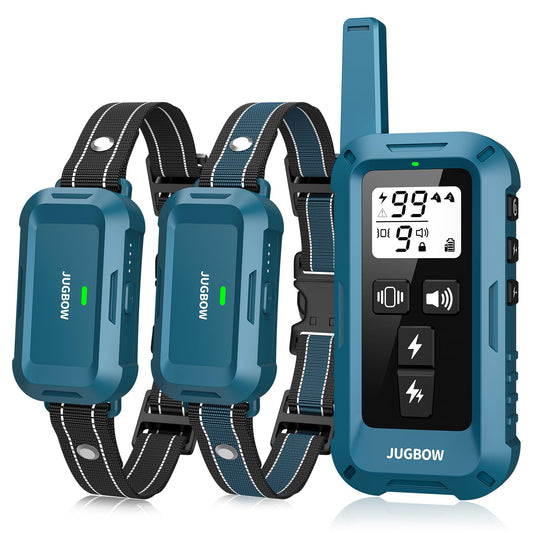 Jugbow Dog Shock Collar 2 Dogs - 4200FT Dog Training Collar with Remote, IPX8 Waterproof E Collar for Dogs Training, Rechargeable Collars for Dogs (10-120lbs)