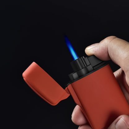 Navpeak Mini Torch Lighter Windproof Jet Flame Butane Refillable Pocket Lighter for Candles, Camping, Fireplaces, Gas Stove, BBQ & Survival Gear, Pack 2, Black Color (Butane not Included)