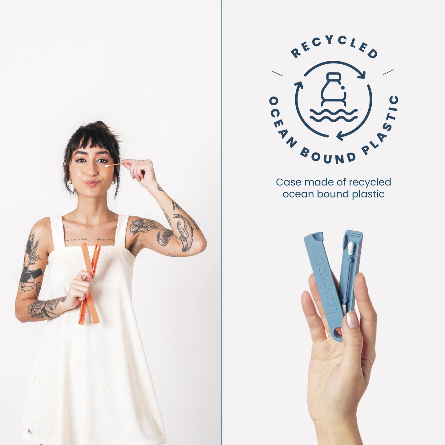 Reusable Cotton Swabs for Gentle and Eco-Friendly Beauty Routines - The Sustainable Alternative to Single-Use Q Tips - Zero Waste and Easy to Clean - Comes with a Convenient Travel Case Holder