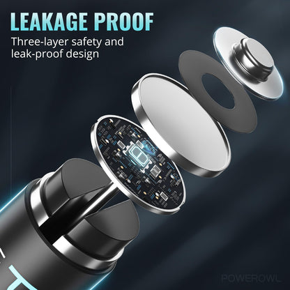 POWEROWL Lithium Batteries AA 16 Pack, High Capacity 1.5V Double A Battery Long Lasting Power for High-Tech Devices