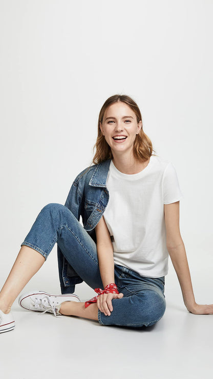 Madewell Women's Northside Vintage Tee, White Wash