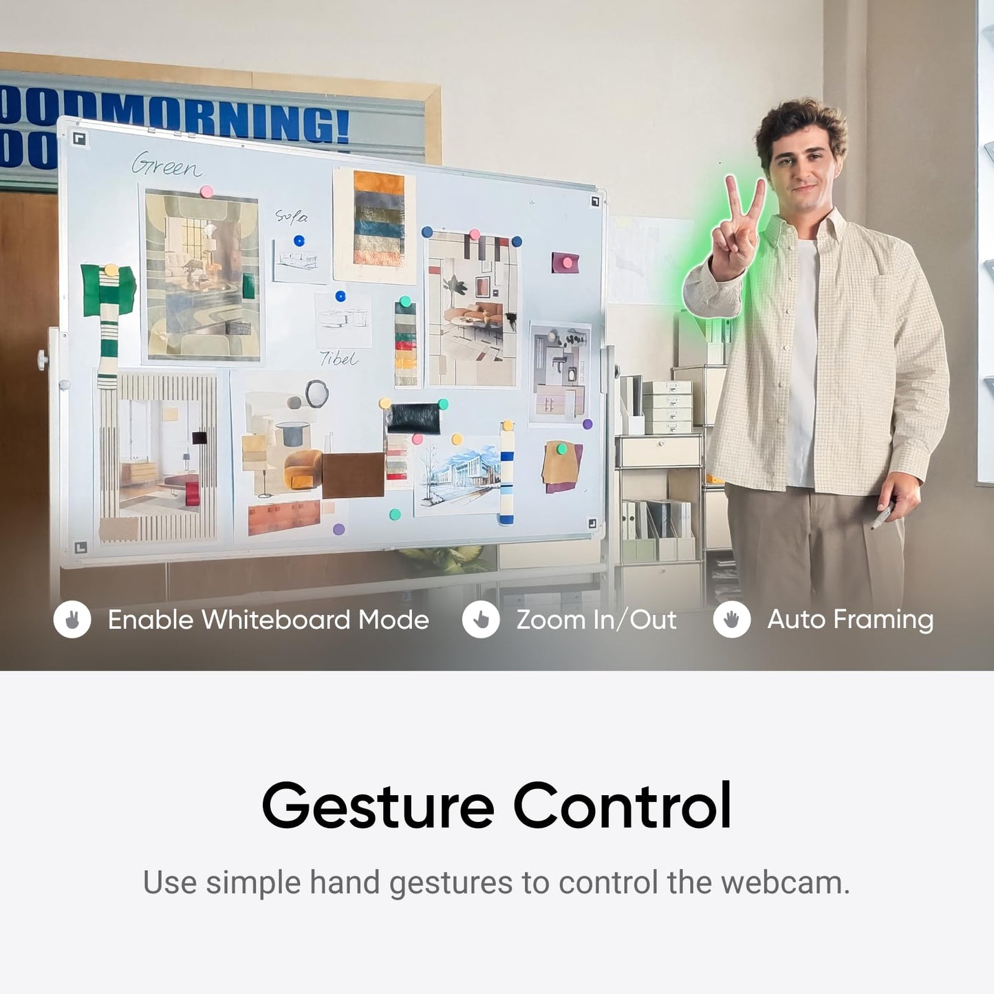 Insta360 Link 2C Tripod Bundle - 4K Webcam for PC/Mac, 1/2" Sensor, Auto Framing, HDR, AI Noise-Canceling Mic, Gesture Control for Streaming, Video Calls, Gaming, Works with Zoom, Teams, Twitch & More