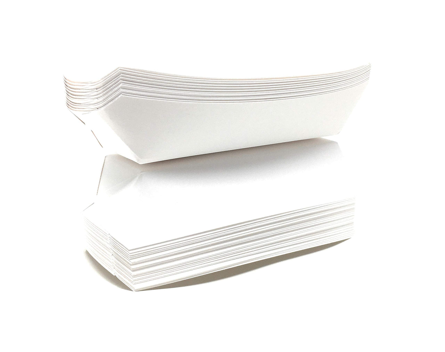 Mr Miracle 7 Inch Paper Hot Dog Tray in White. Pack of 250. Disposable, Recyclable and Fully Biodegradable. Made in USA