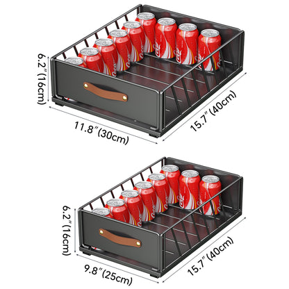 Pull out Cabinet Organizer Fixed with Adhesive Nano Film,Heavy Duty Slide out Pantry Shelves Drawer Storage,Sliding Mesh Cabinet Basket with Handle for Kitchen, Bathroom,Home, 11.8"W X15.7"D X6.2"H