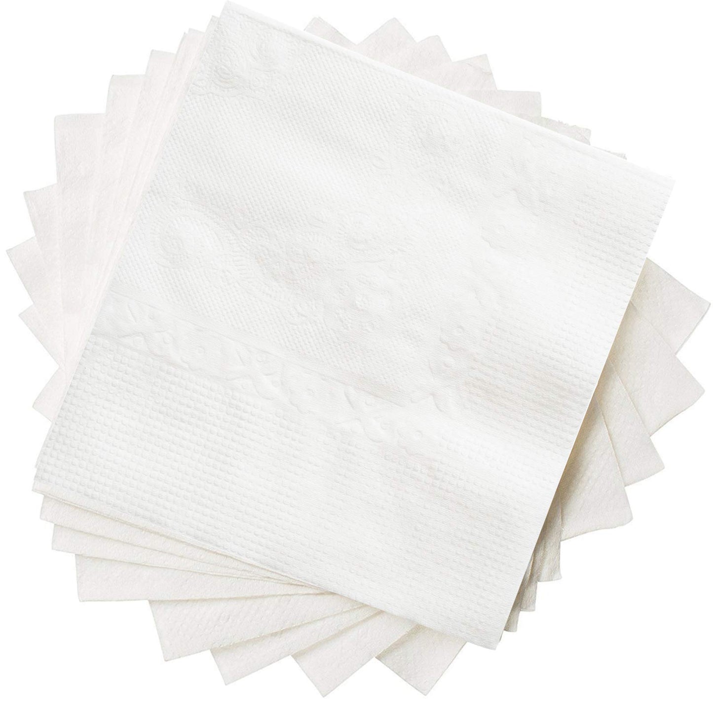 GUSTO [500 Count - 4.5 x 4.5 Folded] White Beverage Napkins - 1-Ply Bulk Cocktail Napkins, Restaurant Bar Paper Napkins and Party Napkins - 9x9 Unfolded (Formerly Comfy Package)