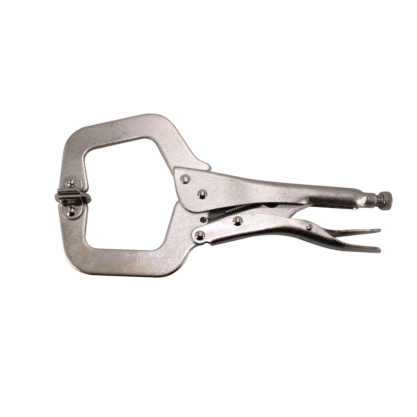 HFS (R) 11-Inch Swivel Pad Locking C-Clamp Locking Pliers (10 pcs) - Heavy-Duty Heat-Treated Steel with Nickel Plating