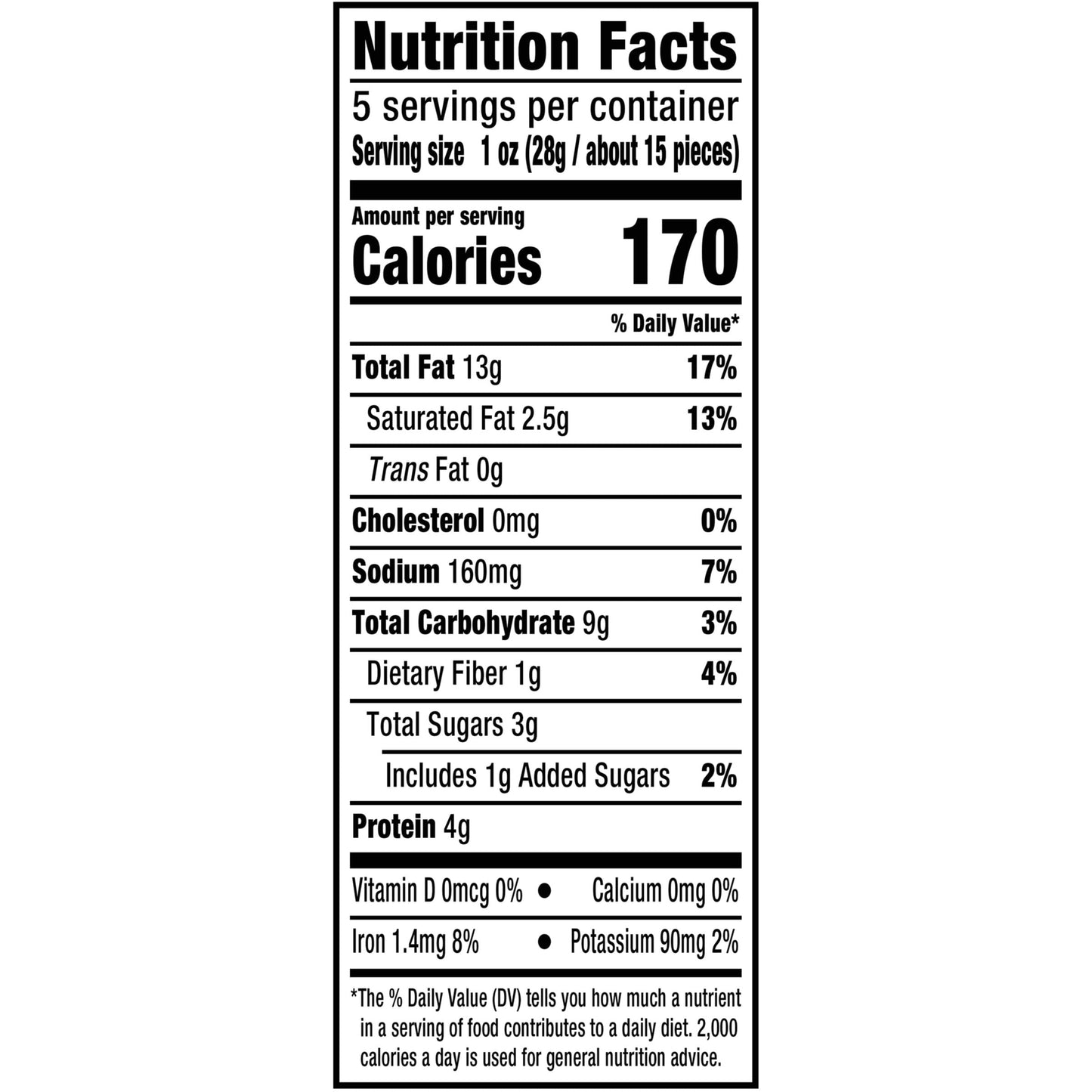 PLANTERS Cashews Rosemary & Sea Salt - Trail Mix Snack Packs - Snack with Rosemary & Sea Salt, Party Trail Mix, 5 Oz Bag, Pack of 1