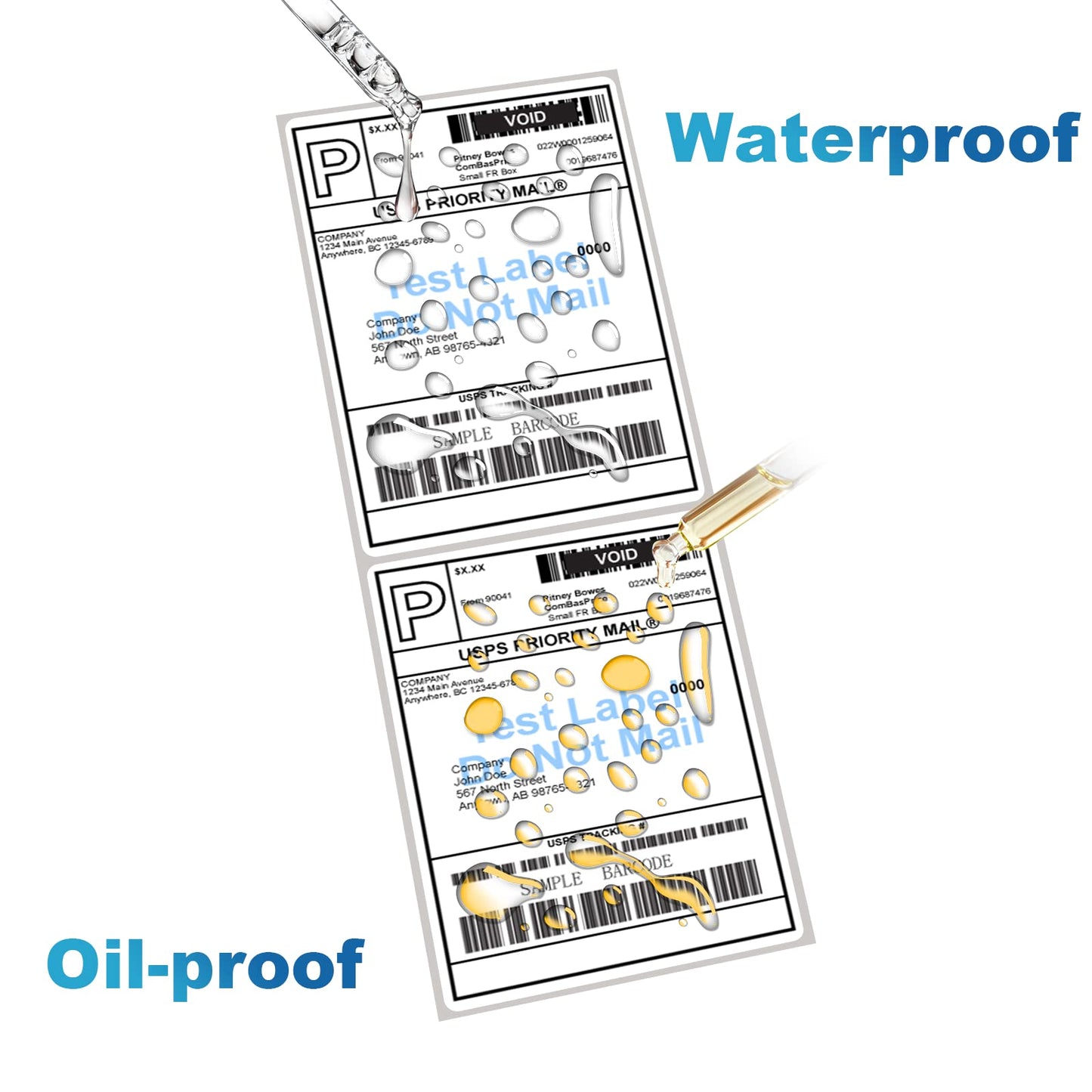 9527 Product Fanfold 4 x 6 Direct Thermal Labels White Perforated Shipping Label, 500 Labels per Stack,1 Stack