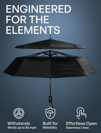 Repel Umbrella – Engineered to Withstand 85MPH Winds – Chosen by Wirecutter 2025 as Strongest Travel Umbrella for Rain - Auto Open Close, Compact, <1lb, Durable & Waterproof Design