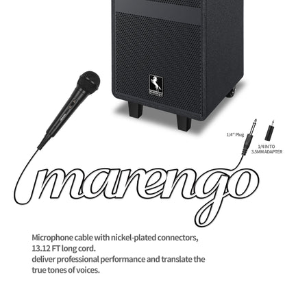 Marengo Handheld Wired Microphone, Cardioid Dynamic Vocal Mic with 13ft Cable and ON/Off Switch, Ideally Suited for Speakers, Karaoke Singing Machine, Amp, Mixer