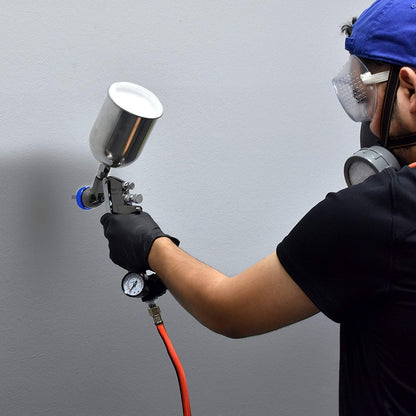 NEIKO 31213A Air Spray Paint Gun, HVLP with Gravity Feed, 1.3 MM Nozzle, 600 CC Capacity, Spray Gun Paint Sprayer for Walls, Automotive, Home Improvement