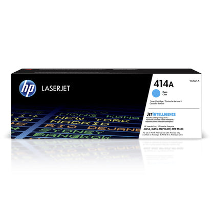 HP 414A Cyan Toner Cartridge | Works with HP Color LaserJet Enterprise M455dn, MFP M480f; HP Color LaserJet Pro M454 Series, MFP M479 Series | W2021A