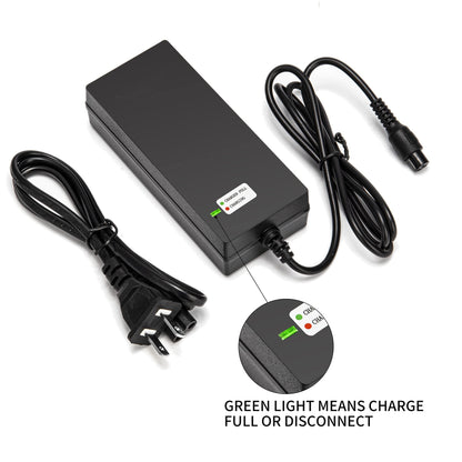 EVAPLUS 42V 2A Fast Charger with 3-Prong 0.31" Plug | for 36V Lithium Batteries- Compatible with Pocket Mod, Sports Mod, Electric Scooters