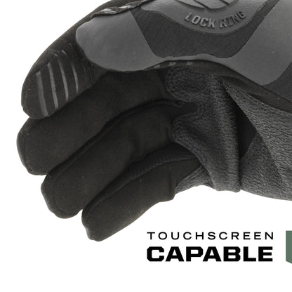 Mechanix Wear: M-Pact Covert Tactical Gloves with Secure Fit, Touchscreen Capable Safety Gloves for Men, Work Gloves with Impact Protection and Vibration Absorption (Black, Large)