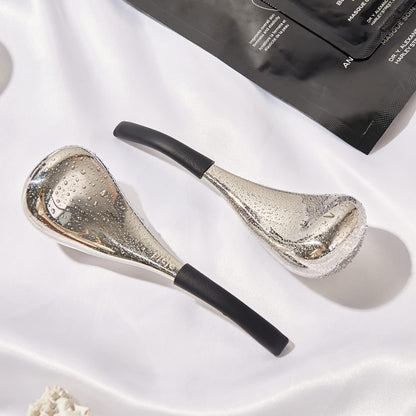 pfefe Ice Globes Facial Skin Care Tools for Women Face Eyes, Stainless Steel Face Beauty Cryo Sticks for Girls Ladies, Esthetician Supplies Cooling Spa Globes Cold Roller with Storage Case