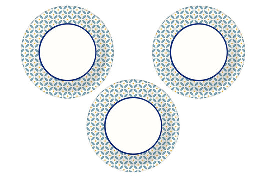 Heavy Duty Disposable Appetizer and Dessert Paper Plates, Small Plate 6 7/8" (44 ct) (Pack of 3)