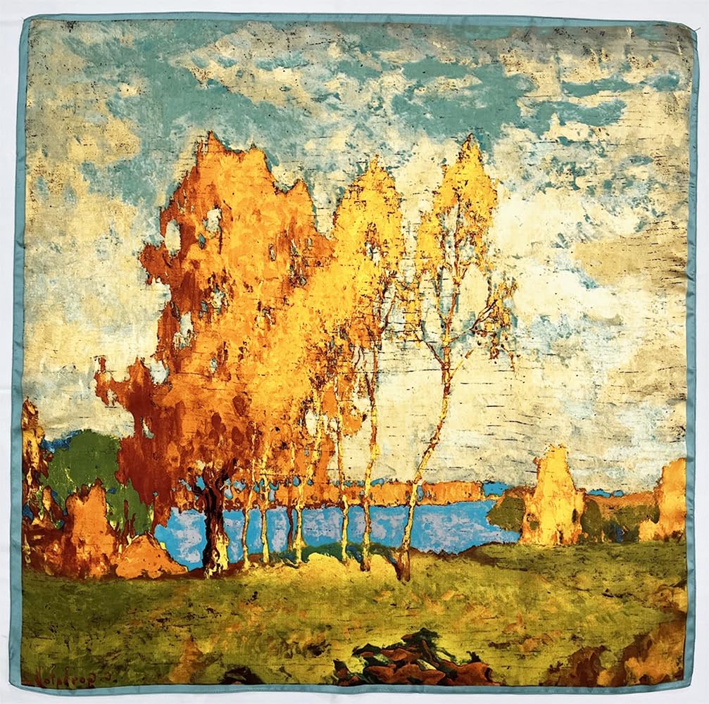 Julunar Silk Like Head Scarf for Women - Satin Large Hair Scarves - 35" Square Silk Hair Wrap for Sleeping with Gift Packed