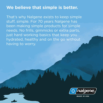 Nalgene Sustain Tritan BPA-Free Water Bottle Made with Material Derived from 50% Plastic Waste (using ISCC certified mass balance), 16 OZ, Narrow Mouth, Cerulean