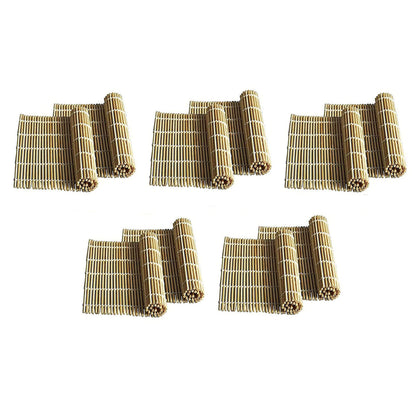 JapanBargain, Pack of 10 Large Bamboo Sushi Mats Sushi Roller Rolling Mats Sushi Maker, 10.5-inch Square