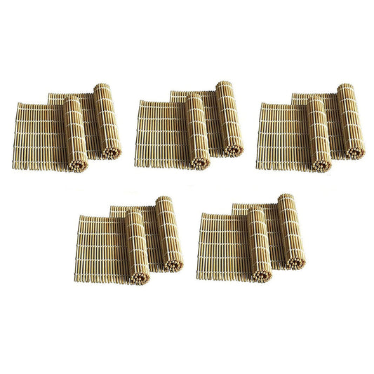 JapanBargain, Pack of 10 Large Bamboo Sushi Mats Sushi Roller Rolling Mats Sushi Maker, 10.5-inch Square