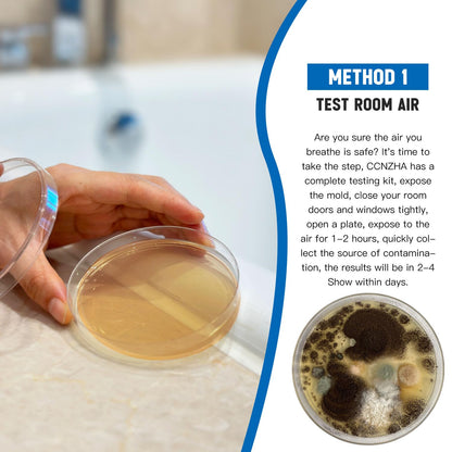 Mold Test Kit for Home -DIY Mold Testing Kit with 6 Individual Tests-Black Mold Detector-Indoor Air Quality Tester-Mold Identification Guide-Free Lab Analysis-Fast and Reliable Mold Detector at Home