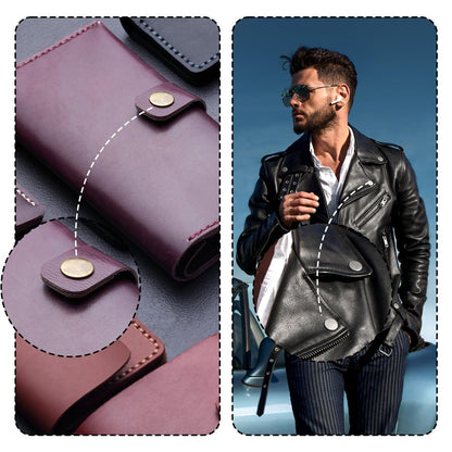 Mandala Crafts Metal Snap Button Kit - Snap Fastener Tool - Size 14 Metal Snaps Buttons for Clothing & Leather Crafting