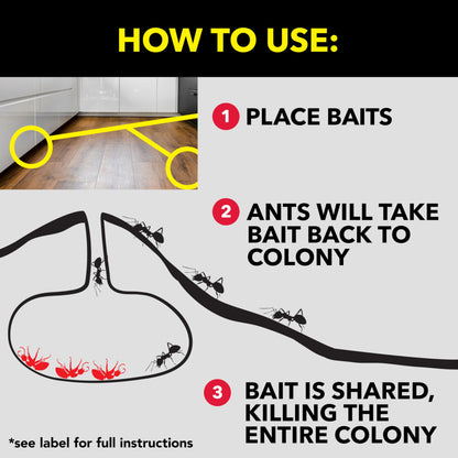 Raid Ant Killer Baits, For Household Use, Kills the Colony, Kills Ants for 3 Months, Child Resistant, 4 Count