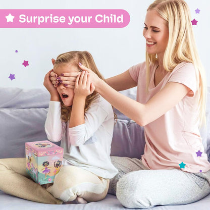 Jewelkeeper Jewelry Box for Girls - 2-Drawer Music Box with Little Queen Ballerina Dancing to Swan Lake, Cute Pink Design, Keepsake Storage for Treasured Accessories - 6.75 x 5.25 x 6 inches