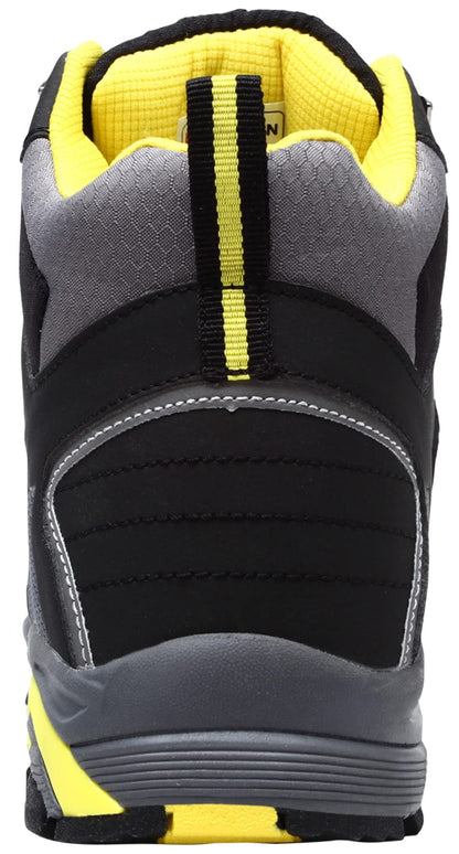 LARNMERN Steel Toe Boots Mens Outdoor Work Boots Safety Working Shoes Indestructible Industrial Construction Footwear Slip Resistant Puncture Proof Static Dissipative Comfortable Breathable Durable