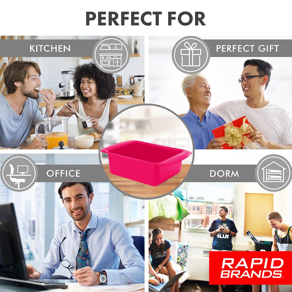 Rapid Ramen Cooker - Microwave Ramen in 3 Minutes - BPA Free and Dishwasher Safe | Perfect for Dorm, Small Kitchen, or Office (2-Pack,Black)