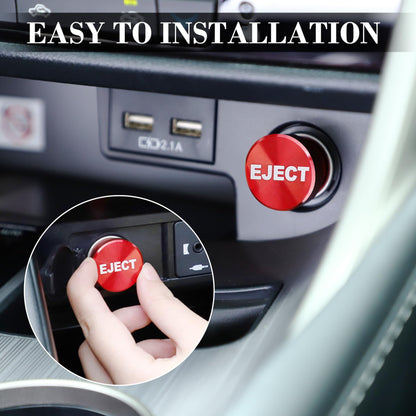 UYYE Cigarette Lighter Plug Billet Aluminum Dustproof Plug, American Flag Button, Car Interior Accessories Fits Most Vehicles and Boats with Standard 12 Volt Power Source, (Red+Black)-E+Blue