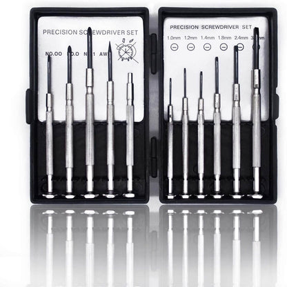 NSZETZ 11PCS Mini Precision Screwdriver Set, Small Tools with 11 Size Flathead and Phillips Kit, Professional Magnetic Repair Tool for Jewelry, Ring Doorbell, Watch, iPhone, Toys, Computer, Eyeglass