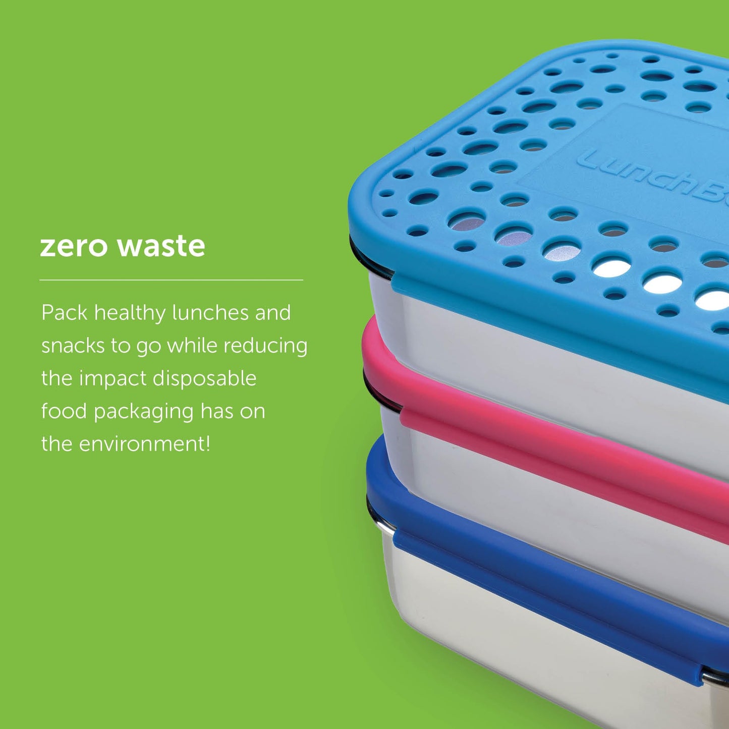 LunchBots Small Snack Packer Bento Box - Extra Small Divided Stainless Steel Snack Container - 2 Compartments for Fruits, Vegetables and Finger Foods - Dishwasher Safe – Stainless Lid