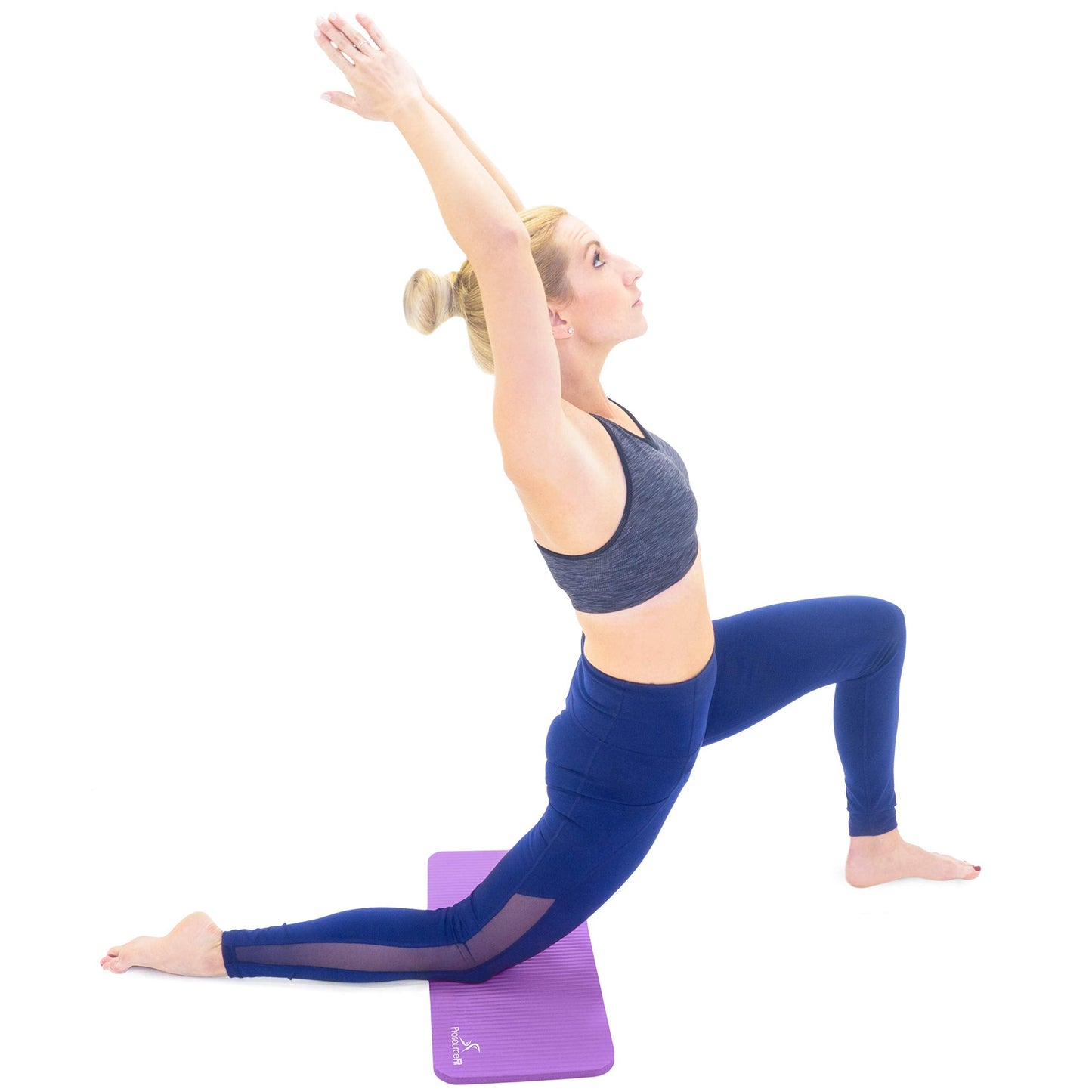 ProsourceFit Extra Thick Yoga Knee Pad and Elbow Cushion 15mm (5/8”) Fits Standard Mats for Pain Free Joints in Yoga, Pilates, Floor Workouts