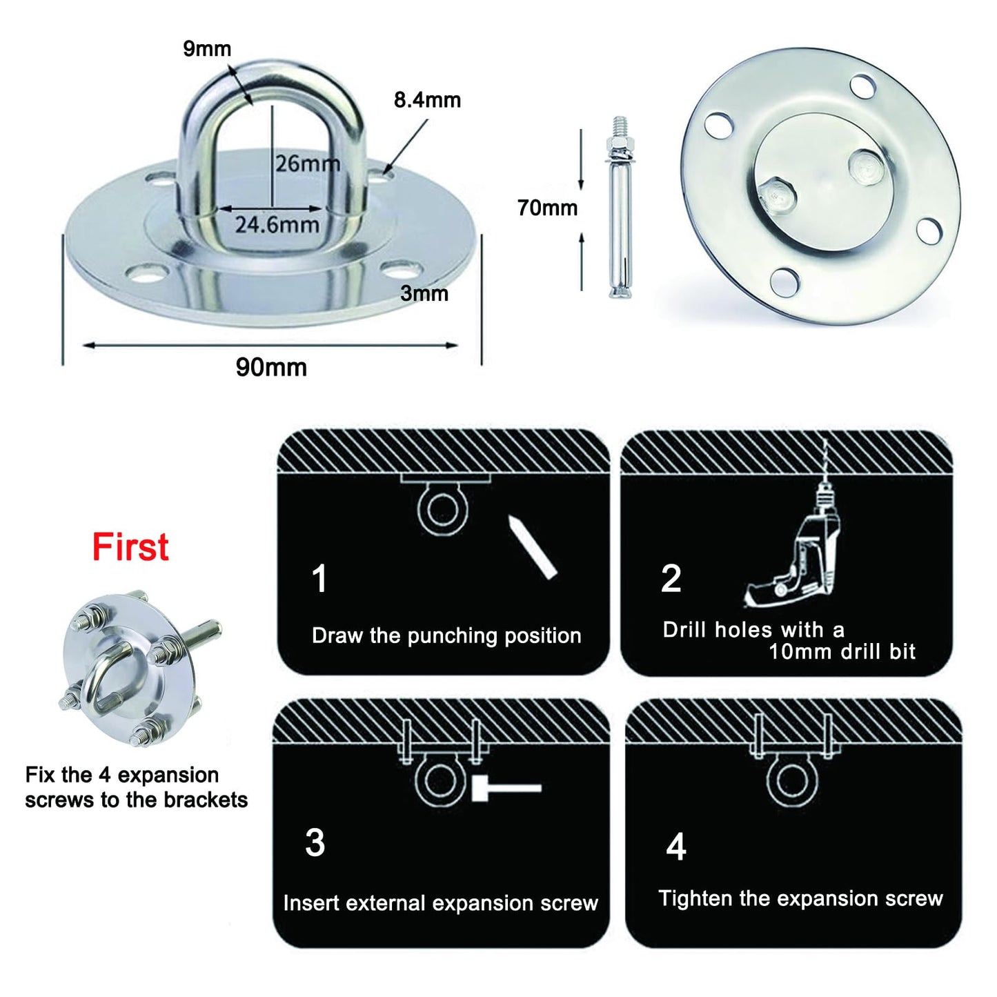 noxozoqm Home Resistance Training Kit for Home Gym - Resistance Bands Set with Handles, Door Anchor, Wall Mount, Guide for Full-Body Work.